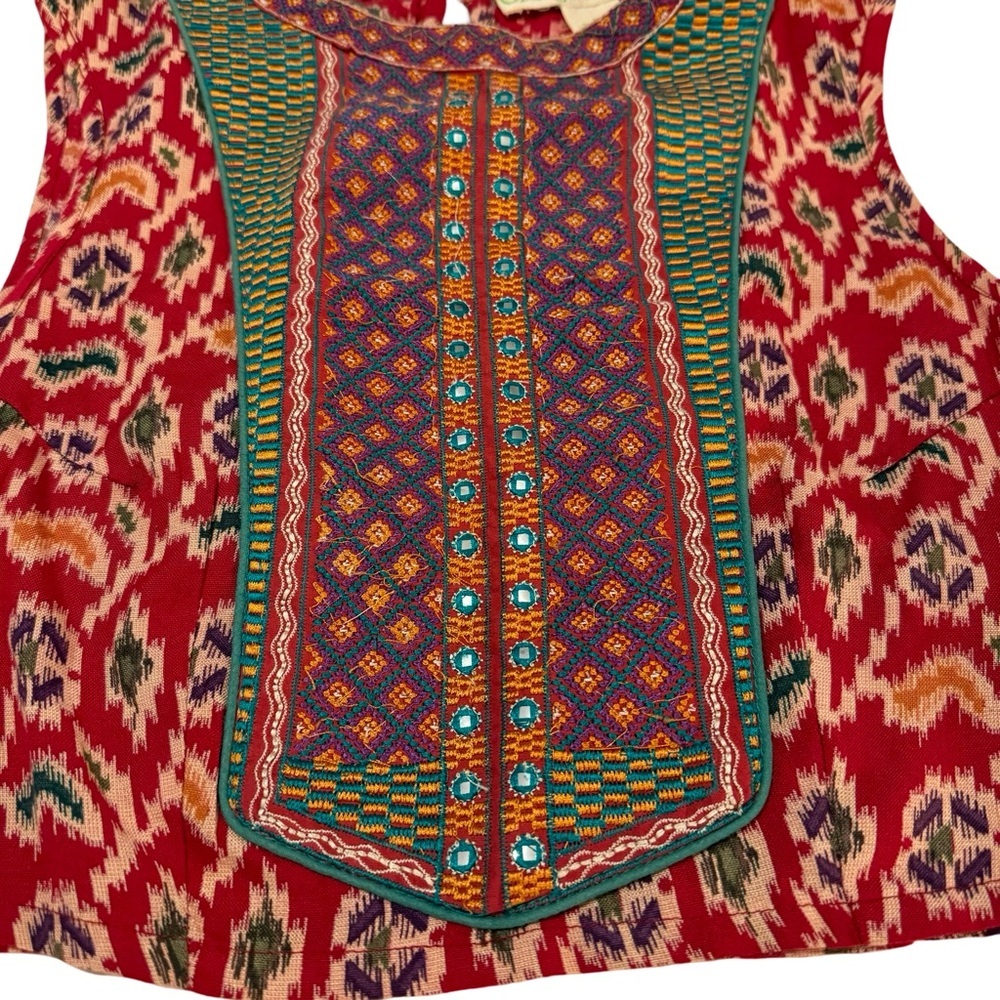 Anthropologie Staring at Stars Embroidered Cropped Blouse NWOT - Picture 5 of 8